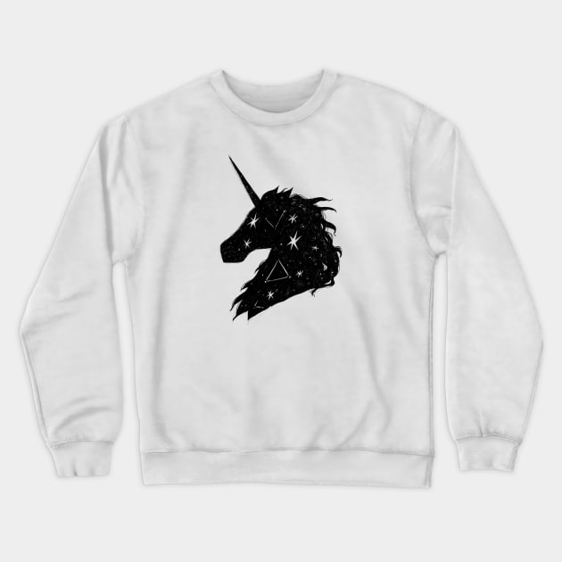Unicorn Stars Crewneck Sweatshirt by InkedinRed